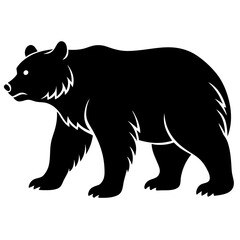 brown bear silhouette