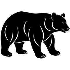 silhouette of a bear