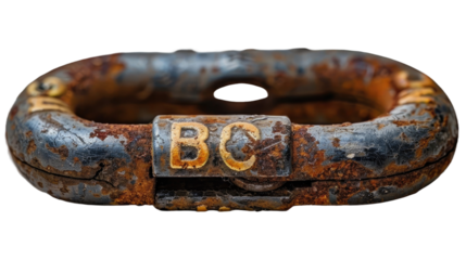 Security Lock Icon on Checkerboard Transparent Background
