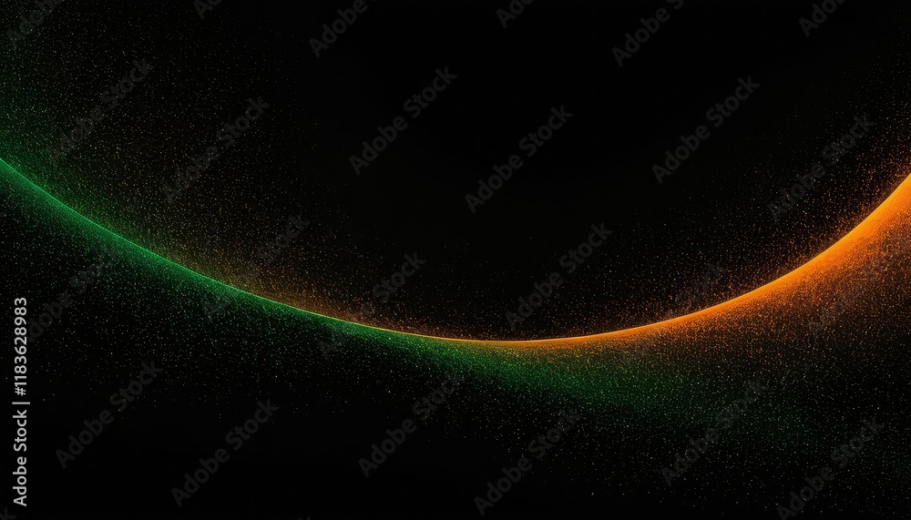Fototapete 3d abstract background with flowing waves of particles 5
