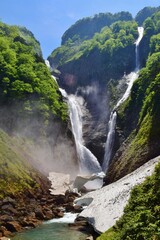 Fototapeta premium 立山 称名滝 初夏の風景