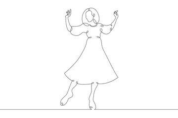 Young dancer ballerina in a costume, stands on pointe shoes. Chef cook in uniform.One continuous...