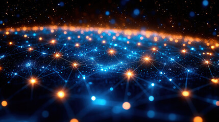 Obraz premium Tech Horizons: Envisioning the Future Fabric of Technology