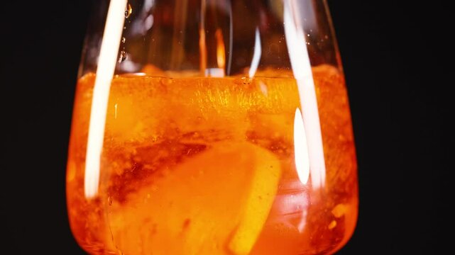Refreshing Aperol Spritz in Glass