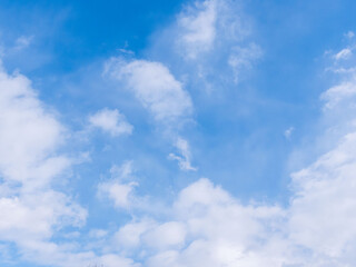 1月の青空と白い雲82