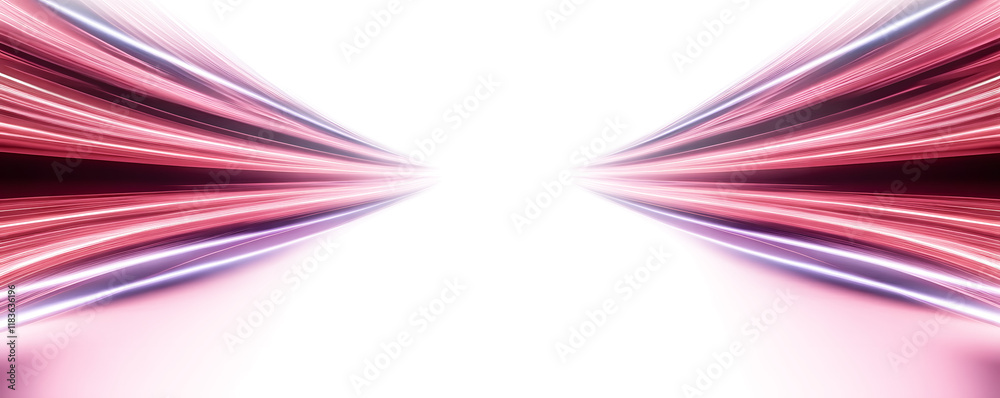 Wall mural png futuristic technological style. png abstract background with speed lines. neon color rays vector