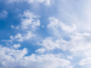 1月の青空と白い雲97