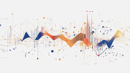 Obraz premium charts and graphs with statistics to innovative analyze business potential and forecast future development of companies growth.