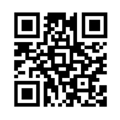 Empty QR code mock up for scanning on white isolated background. Illustration