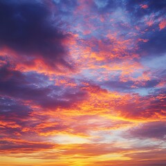 Fototapeta premium Colours of sunset. Skyscape nature composition. Natural background.