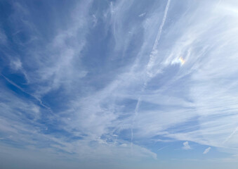 beautiful clouds sky background blue sky background with tiny clouds, nature cloud blue sky background.