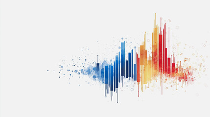 Obraz premium charts and graphs with statistics to innovative analyze business potential and forecast future development of companies growth.
