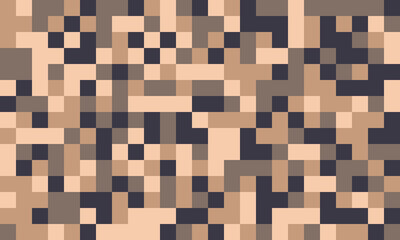 Abstract pixel art background. Neutral earth tones create a calming, modern aesthetic perfect for websites, presentations, or textile designs.