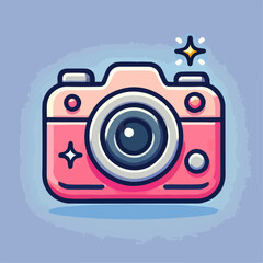 camera, illustration of camera, camera icon, cartoon camera