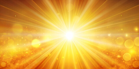 Golden Sunlight Rays. Abstract Background with Warm Glow