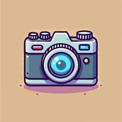 camera, illustration of camera, camera icon, cartoon camera