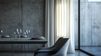 Classic interior design of modern dining room