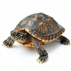 Obraz premium Turtle isolated on white background. 