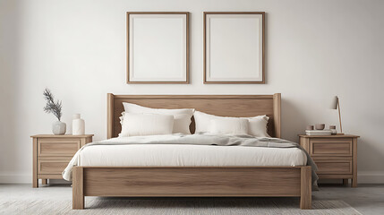 Boho interior design of modern bedroom