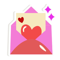 envelope with hearts
love letter