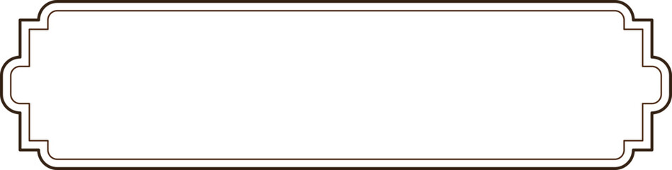 Obraz premium Elegant Ornamental Border Frame, Decorative Design Element for Text, Image, or Photo
