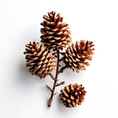 A beautiful green bush tree isolated on a white background
