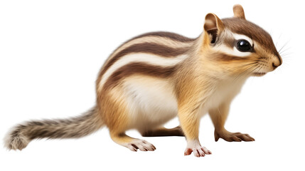 Obraz premium a chipmunk isolated on a transparent background