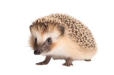 Fototapeta premium a hedgehog isolated on a transparent background