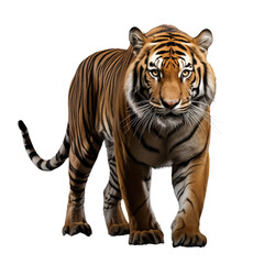Fototapeta premium a 3D full-body tiger isolated on a transparent background