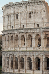 Obraz premium Colosseum in Rome. Italian classic architecture landmark. Travel Europe. Italy