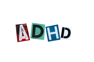 ADHD in magazine cutouts