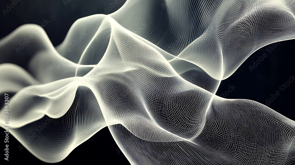 Poster abstract lines comming together and defining the direction, technology background