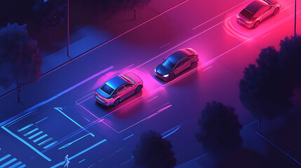 Autonomous cars sensor systems for safety of driverless cars, future adaptive cruise control that senses nearby vehicles and pedestrians, smart transportation technology