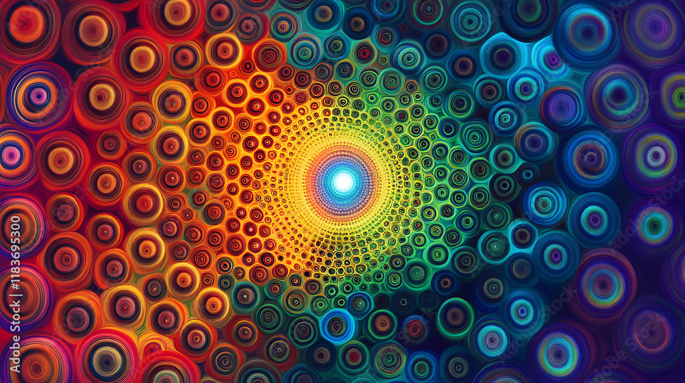 Poster background with vibrant colors, abstract colorful background, abstract colorful background with circ