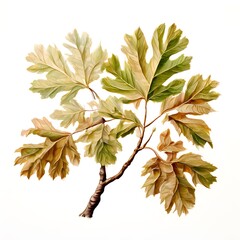 A beautiful green bush tree isolated on a white background