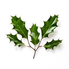 Fototapeta premium A beautiful green bush tree isolated on a white background
