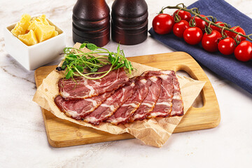 Italian pork sausage - prosciutto crudo