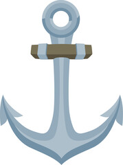 An anchor from a ship or boat it nautical icon illustration