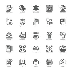 Digital Nomad Icon pack for your website, mobile, presentation, and logo design. Digital Nomad Icon outline design. Vector graphics illustration and editable stroke.