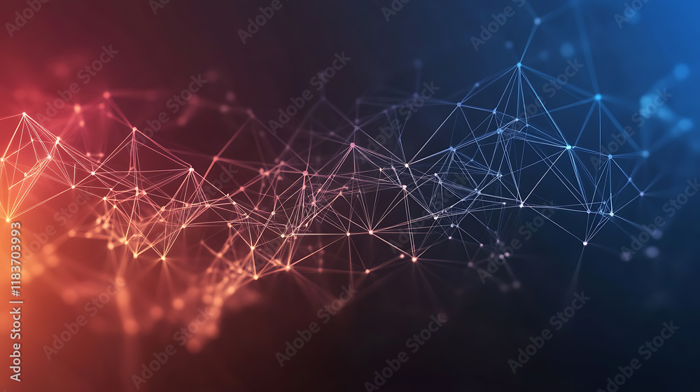 Aufkleber Futuristic digital data background, can be used in the description of network abilities, technological processes, digital storages, science, education, etc