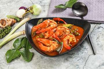 Thai Panang curry witn prawn