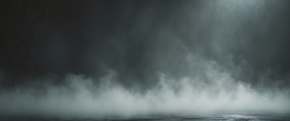 Smoke black ground fog cloud floor mist background steam dust dark white horror overlay Ground smoke