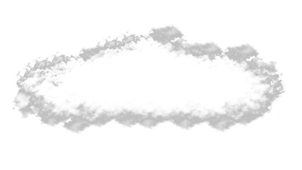 Realistic clouds fluffy cutout on transparent background