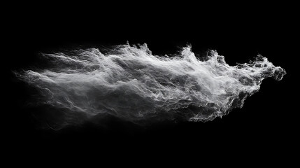 Thunder strike on black background