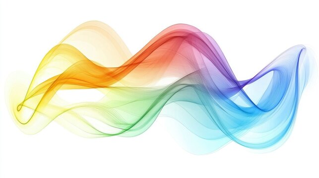 Abstract colorful wave background