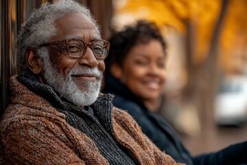 Senior couples are engaging with each other over coffee in the living room