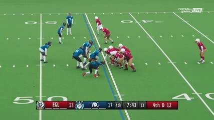 American Football TV Broadcast Montage with Digital Score Bug Animation. Two Teams Playing in a Tournament. Teams Tackle the Ball, Throw and Score Runs During a Championship Match. Screen Replacement - Powered by Adobe