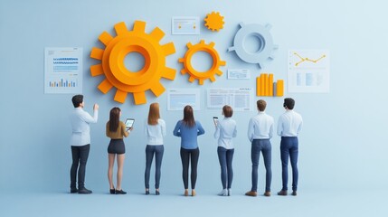 Teamwork Collaboration: Business Strategy and Data Analysis Visualization