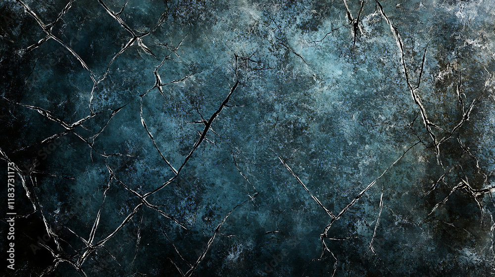 Aufkleber broken glass overlay, fractured display texture, dark distorted crushed aged digital device screen w