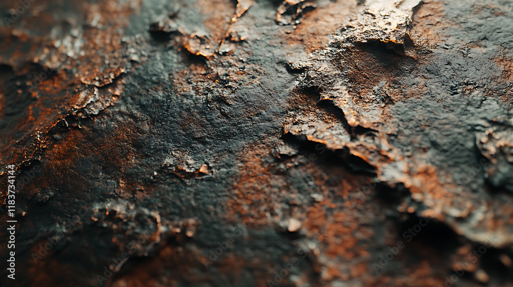 Poster copper oxide effect texture and background